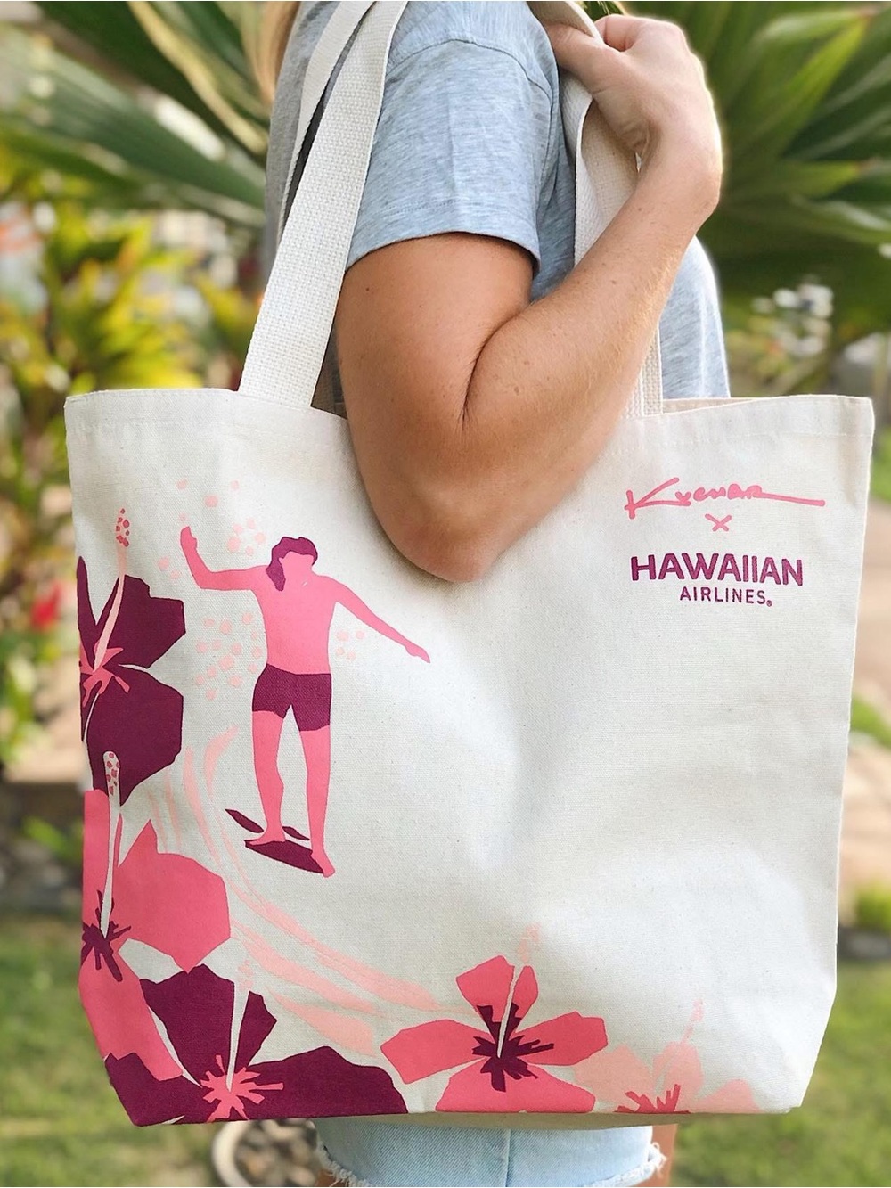 Hawaiian Airlines x Nick Kuchar Art Limited Edition Canvas Tote